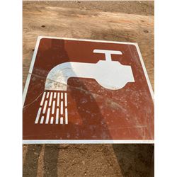 2FT X 2FT FAUCET WATER SIGN