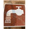 Image 3 : 2FT X 2FT FAUCET WATER SIGN