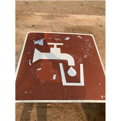 2FT X 2FT DRINKING WATER SIGN