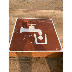 2FT X 2FT DRINKING WATER SIGN