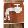 Image 3 : 2FT X 2FT FAUCET WATER SIGN