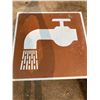 Image 4 : 2FT X 2FT FAUCET WATER SIGN