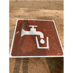2FT X 2FT DRINKING WATER SIGN