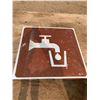 Image 1 : 2FT X 2FT DRINKING WATER SIGN