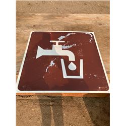 2FT X 2FT DRINKING WATER SIGN