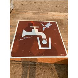 2FT X 2FT DRINKING WATER SIGN