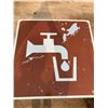 Image 3 : 2FT X 2FT DRINKING WATER SIGN