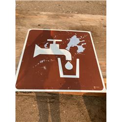 2FT X 2FT DRINKING WATER SIGN