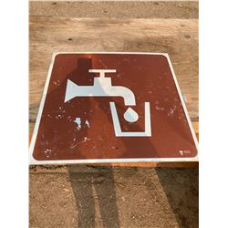 2FT X 2FT DRINKING WATER SIGN