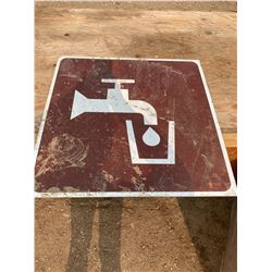 2FT X 2FT DRINKING WATER SIGN