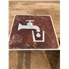 Image 1 : 2FT X 2FT DRINKING WATER SIGN