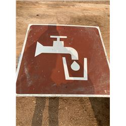 2FT X 2FT DRINKING WATER SIGN