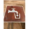 Image 1 : 2FT X 2FT DRINKING WATER SIGN