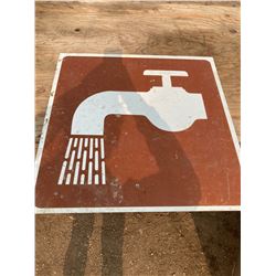 2FT X 2FT FAUCET WATER SIGN