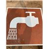 Image 3 : 2FT X 2FT FAUCET WATER SIGN