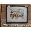 Image 1 : Original framed watercolor 'Abandoned  #6' by Shirley. M Hamilton of Prince Albert 10" X 8"