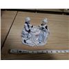 Image 1 : Painted white porcelain tea party/date 6" H X 7" L X 4" W