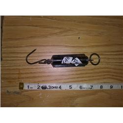 1941 'Rebure' made in Germany brass and steel 'pocket balance' portable weigh scale 7" L