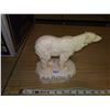 Image 1 : 1973 Italy Santini marble dust resin polar bear, 8" H