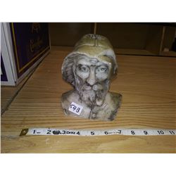 1987 art candle 'sea captain' 7" H