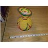 Image 1 : 1960 Zambian lidded goblet standing foot basket 8" H