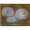 Image 5 : 1993 Tudor Wedgewood England 3 platter 10", 12", 14" lengths porcelain
