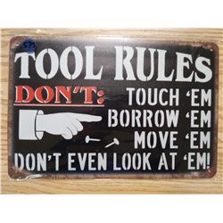 REPRO TIN SIGN
