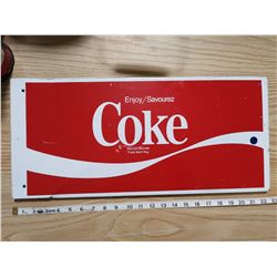 COKE ADVERTISING SIGN (METAL)