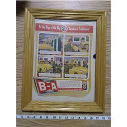 B/A FRAMED ADVERTISING