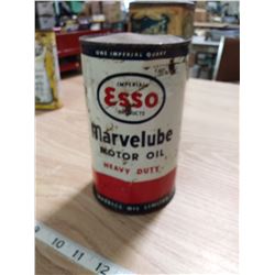 ESSO MARVELUBE OIL TIN (FULL)