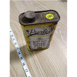 PEERLESS BRAKE FLUID TIN