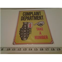 REPRO TIN SIGN