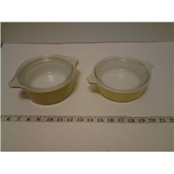 471 1 pt Pyrex & 472 1 1/2 pt Pyrex - Made in USA cinderella bowls