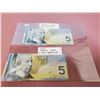 Image 1 : 2x $5.00 Bills