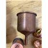 Image 6 : COPPER LOT INCLUDING COLEMAN OIL LAMP AND STOVE FILTER FUNNEL