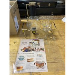 PYREX COFFEE SET + 2 1960'S ORIGINAL ADS 10X13