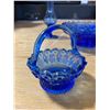 Image 4 : 3 BLUE DEPRESSION GLASS