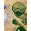 Image 10 : 6 PIECE GREEN GLASSWARE