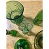 Image 11 : 6 PIECE GREEN GLASSWARE