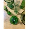 Image 12 : 6 PIECE GREEN GLASSWARE