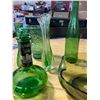 Image 4 : 6 PIECE GREEN GLASSWARE
