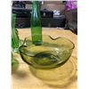 Image 5 : 6 PIECE GREEN GLASSWARE
