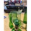 Image 8 : 6 PIECE GREEN GLASSWARE