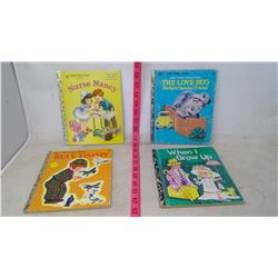 4 Very Hard to Find Little Golden Books