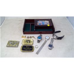 Men's Valet with Watches/Ring/Cuff Links, etc.