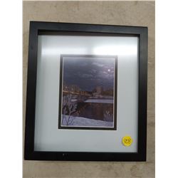 GLEN SCRIMSHAW "THE OLD IRON BRIDGE" FRAMED PRINT