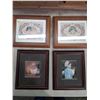 Image 1 : FOUR FRAMED PRINTS