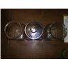 Image 2 : THREE SQUARE CANDY JARS 1 W/ LID