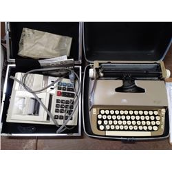 TYPEWRITER & CALCULATOR IN CASES