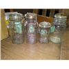 Image 1 : FOUR PERFECT SEAL MASON JARS (4 SQUARE, 1 ROUND)